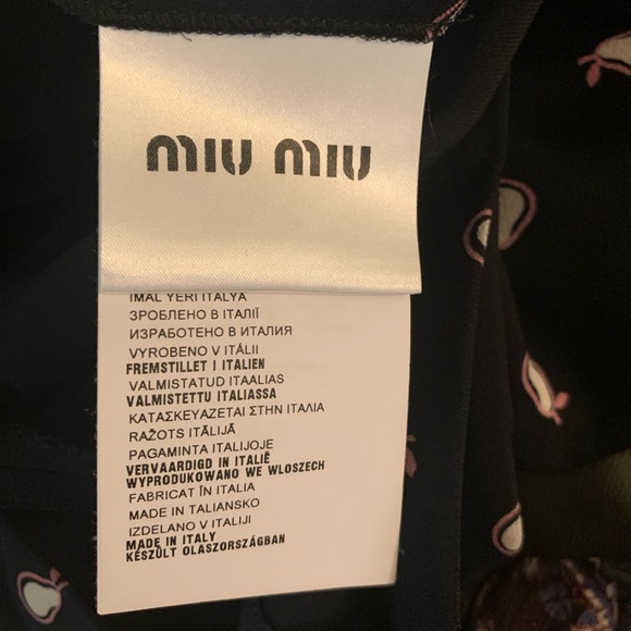 MIU MIU EMBELLISHED LEATHER DETAILED COLLAR MINI DRESS - Picture 3 of 7